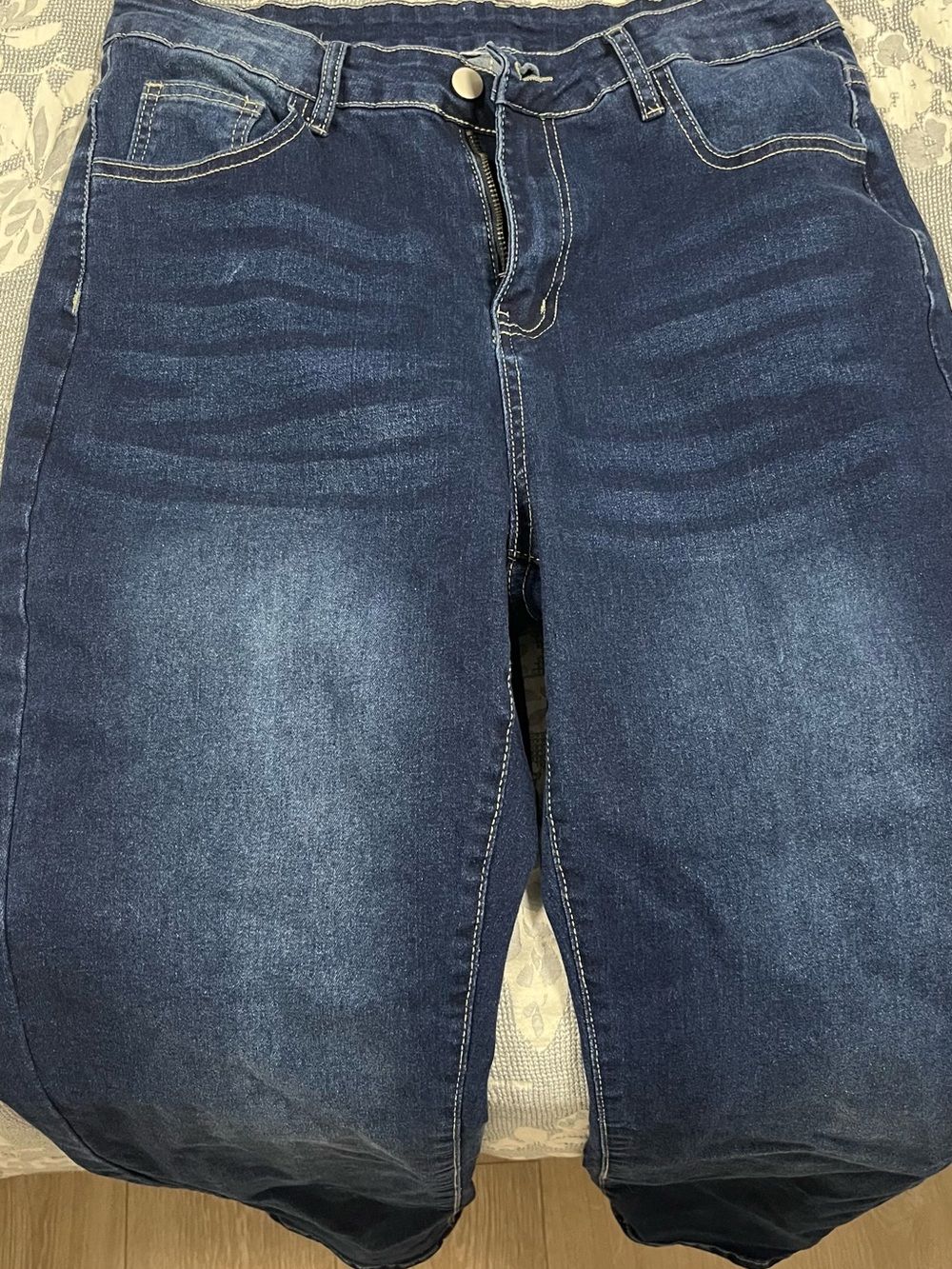 Dark Wash High-Rise Skinny Jeans - Deep Blue NWOT